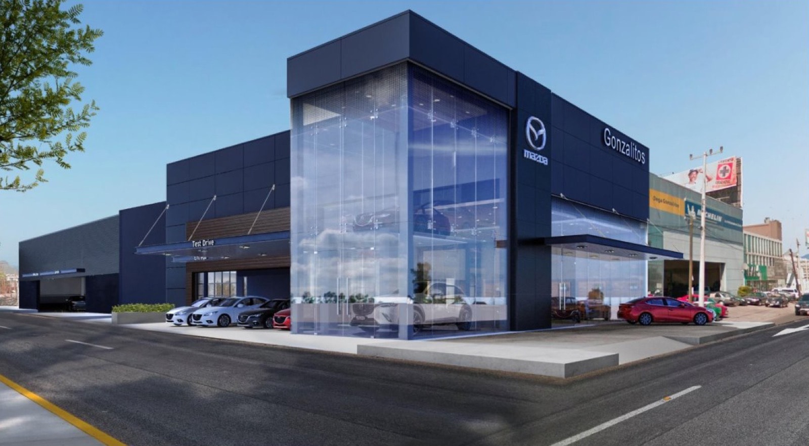 Fachada de Mazda Gonzalitos