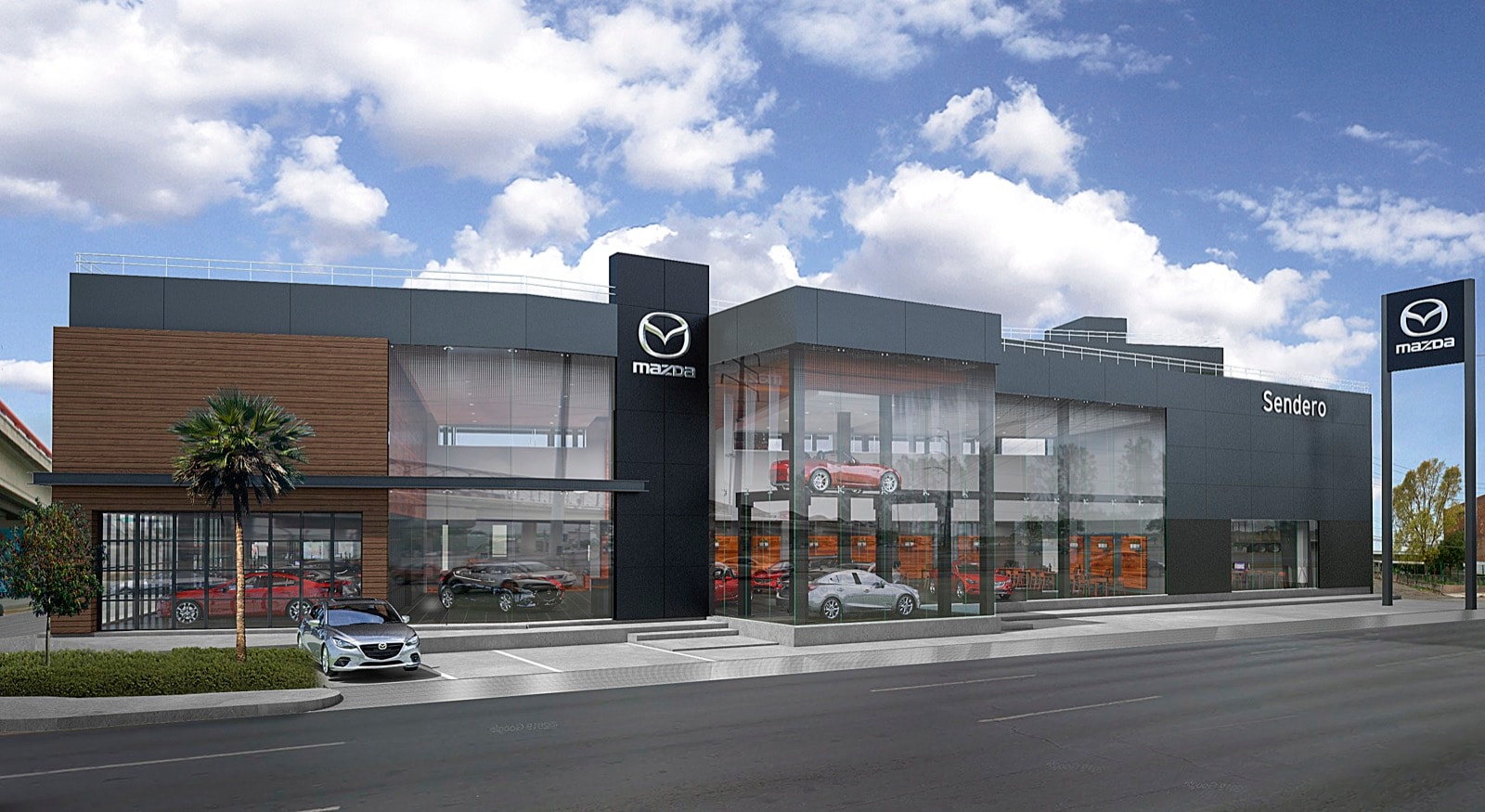 Fachada de Mazda Sendero